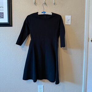 Black A-line Mini Dress